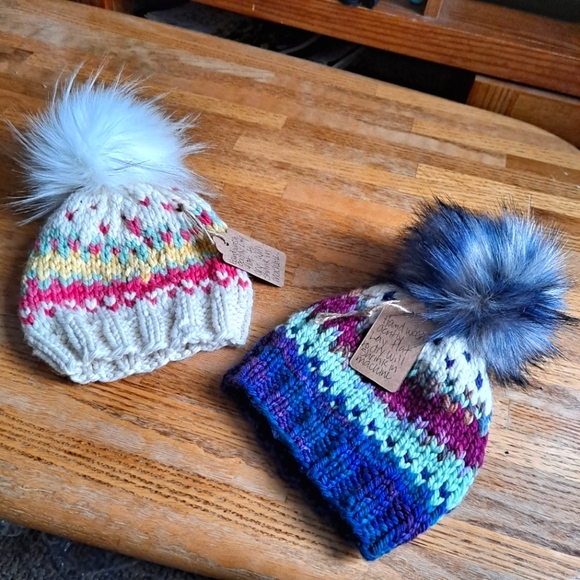 Other - Hand knit Girls Beanie
